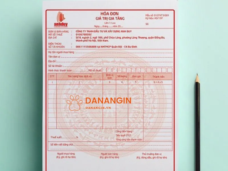 In hóa đơn Đà Nẵng nhanh, rẻ - Công ty Đà Nẵng In