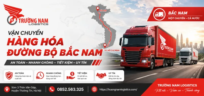 Chi phí vận tải hàng hóa đường bộ Bắc Nam